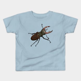 Stag beetle cartoon illustration Kids T-Shirt